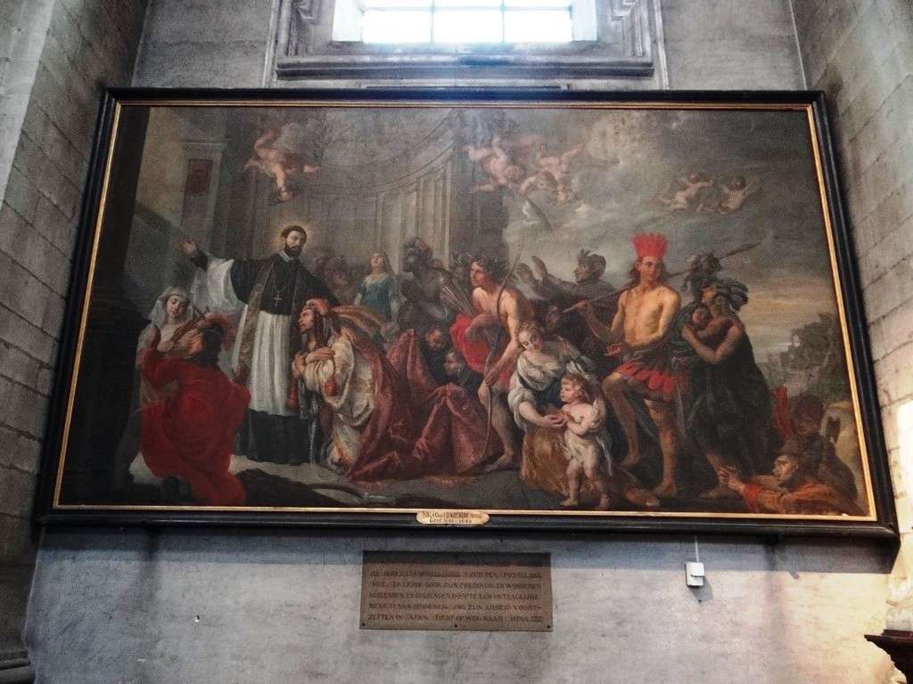 Бельгия. Картина в церкви