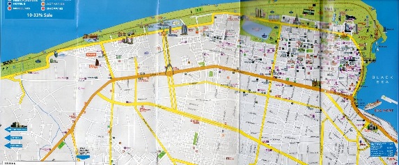 Туристическая карта достопримечательностей Батуми