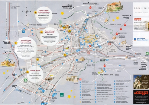 Карта достопримечательностей Больцано