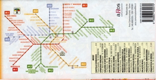 Схема метро Милана