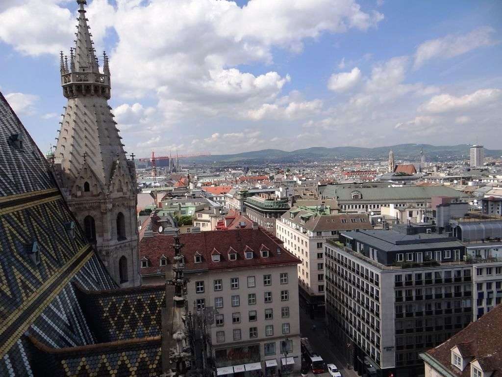 Vein. View of Vienna from the bell tower of St. Stephen