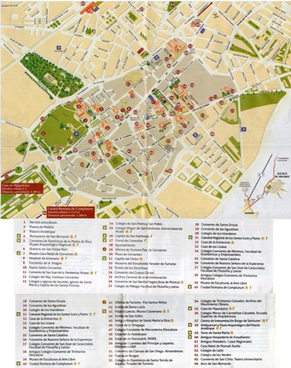 Туристическая карта достопримечательностей Алькалы де Энарес