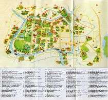 Туристическая карта достопримечательностей Аютайи