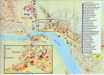 Туристическая карта Берата