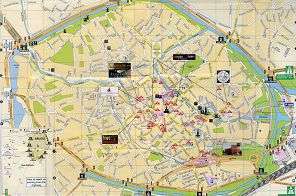 Туристическая карта достопримечательностей Брюгге
