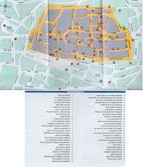 Туристическая карта достопримечательностей Касереса