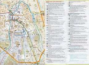 Туристическая карта достопримечательностей Гента