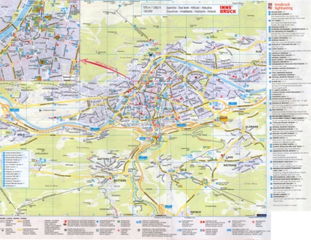 Карта Инсбрука