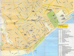Туристическая карта достопримечательностей Лимасола